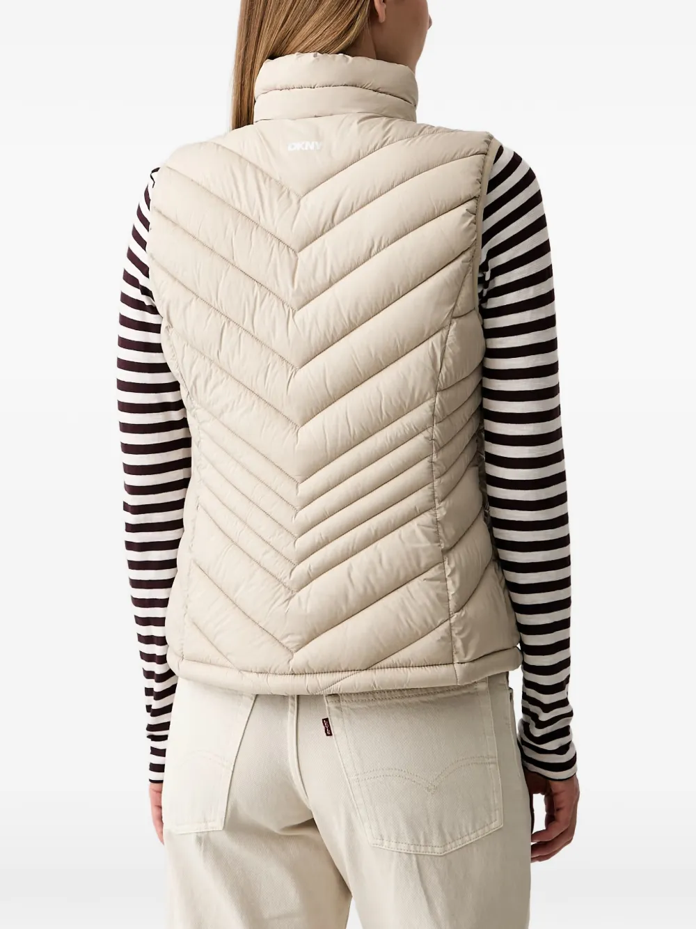 DKNY Gewatteerde bodywarmer Beige