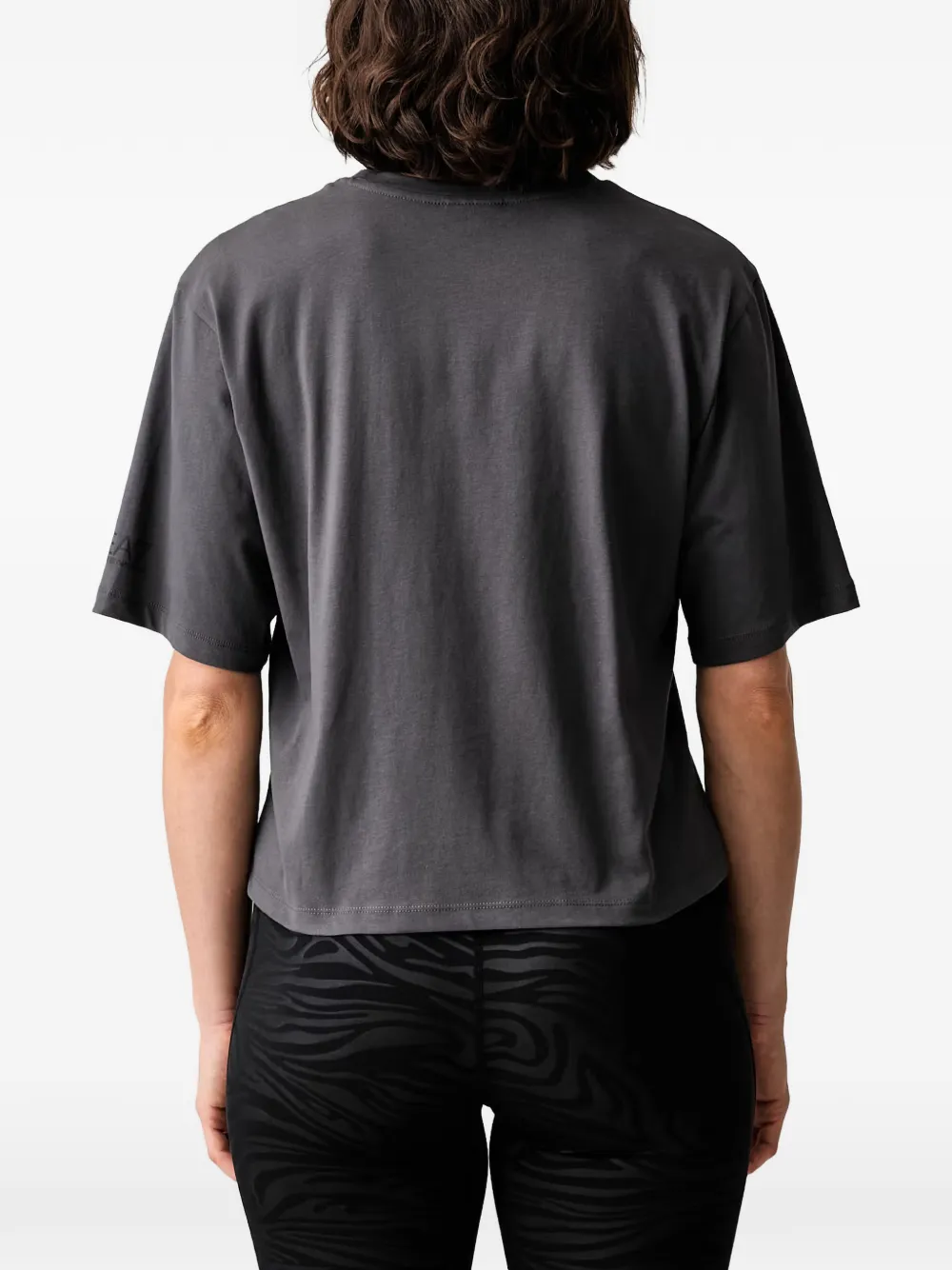 Ea7 Emporio Armani T-shirt met geborduurd logo Grijs