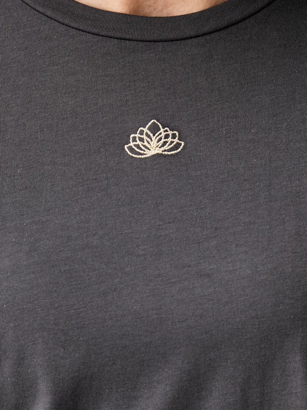 Ea7 Emporio Armani T-shirt met geborduurd logo Grijs