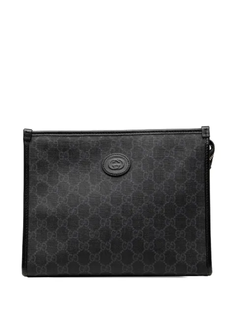 Gucci Pre-Owned 2000-2015 GG Supreme Retro Interlocking G clutch bag