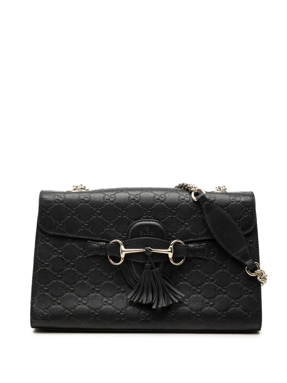 Gucci Pre-Owned 2000-2015 Medium Guccissima Emily shoulder bag - Nero