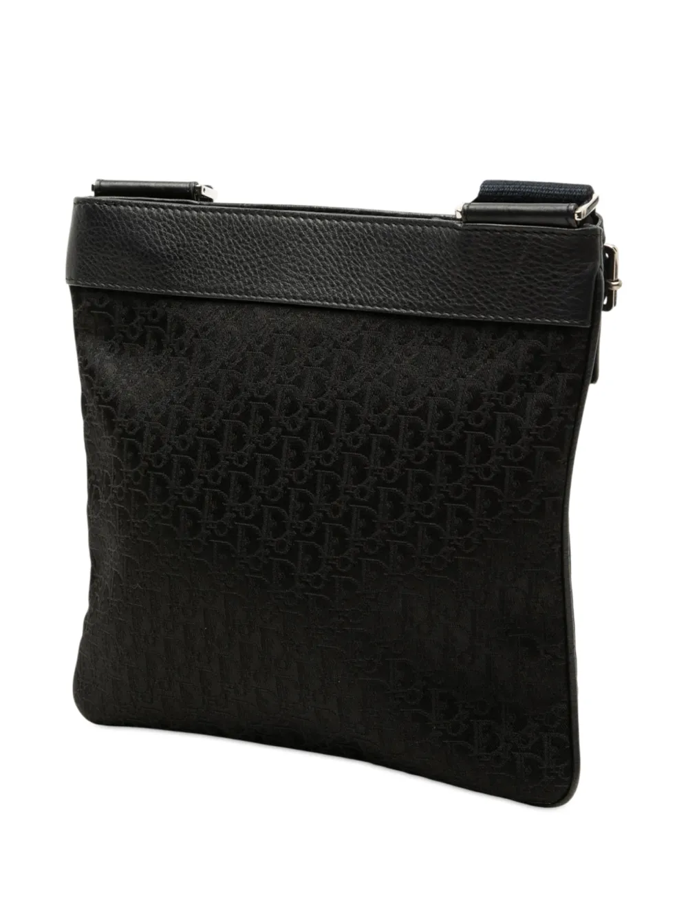 Dior Pre-owned 2006 Diorissimo Trotter Canvas Street Chic Crossbody Bag in Black, view 3