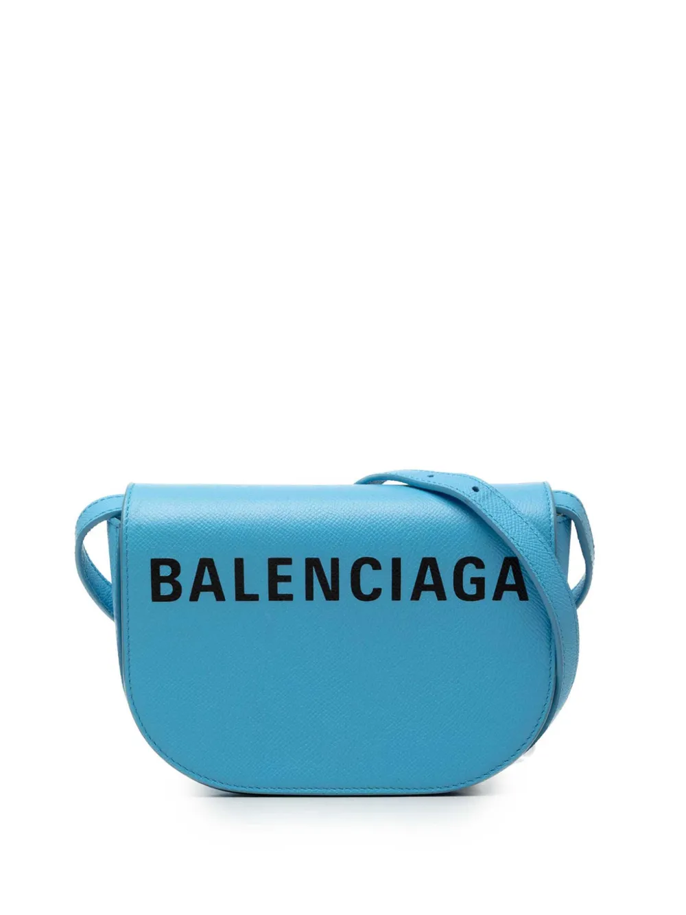 Balenciaga Pre-Owned 2018-2026 Grained Calfskin Logo Ville Day XS crossbody bag - Blau