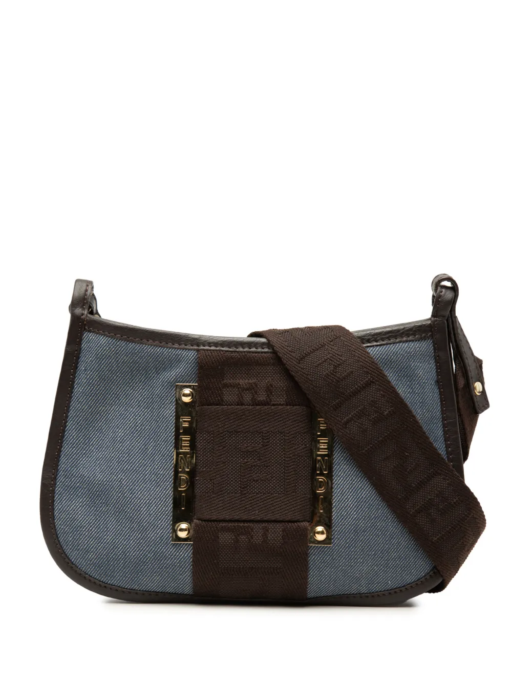 Fendi Pre-Owned 2000-2010 Denim Pochette crossbody bag - Blau