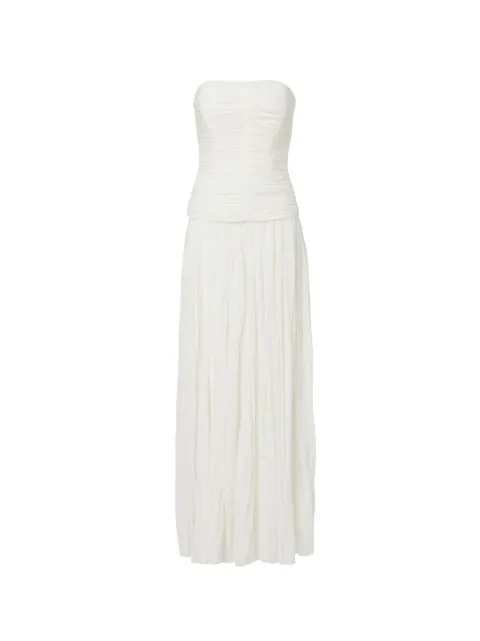 SIMKHAI  Danielle crinkle-jersey bustier maxi gown