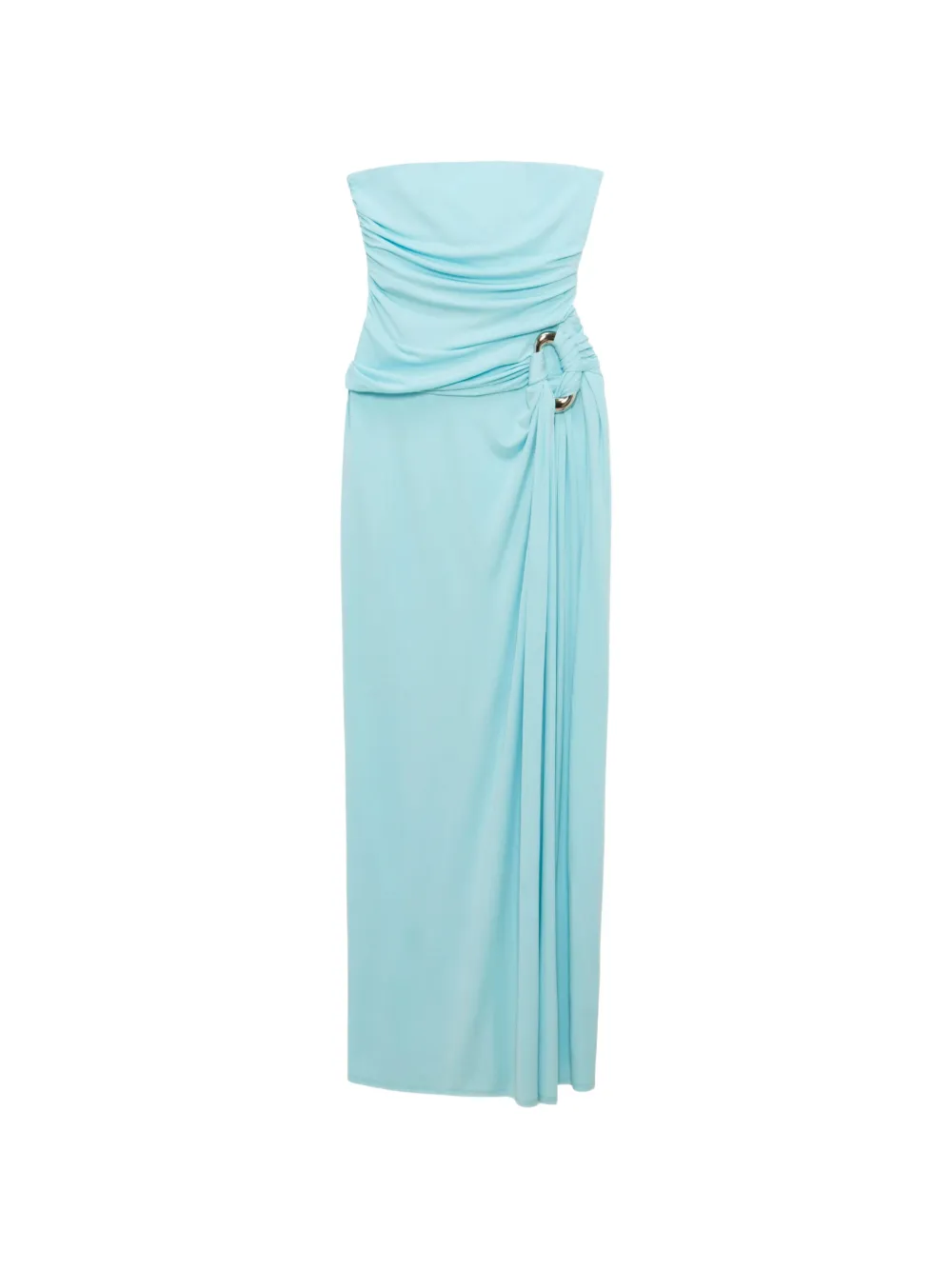 SIMKHAI Emma strapless bustier bodycon maxi gown - Blu