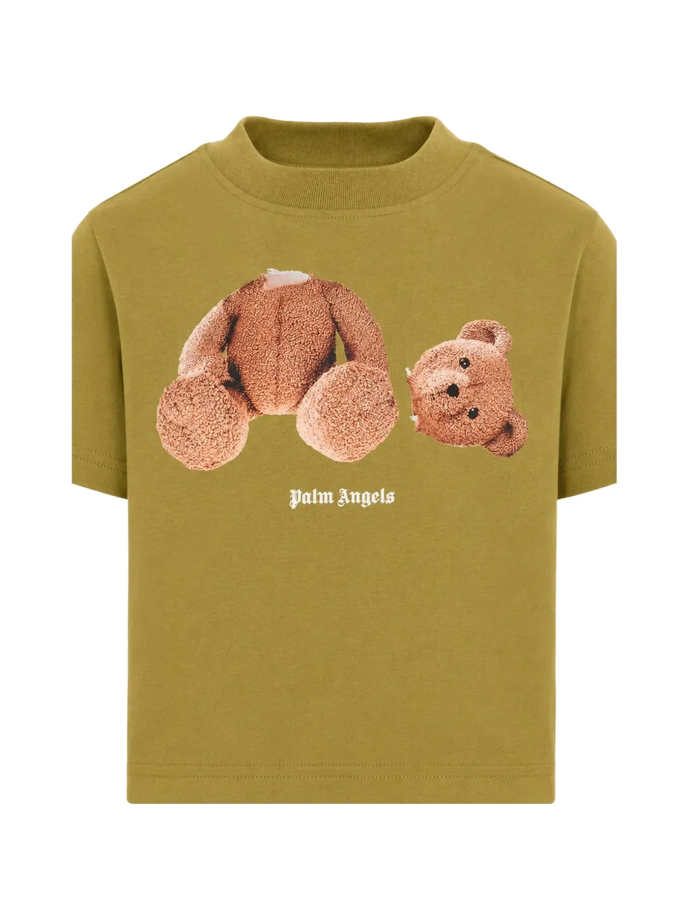Palm Angels Kids bear-print T-shirt Groen