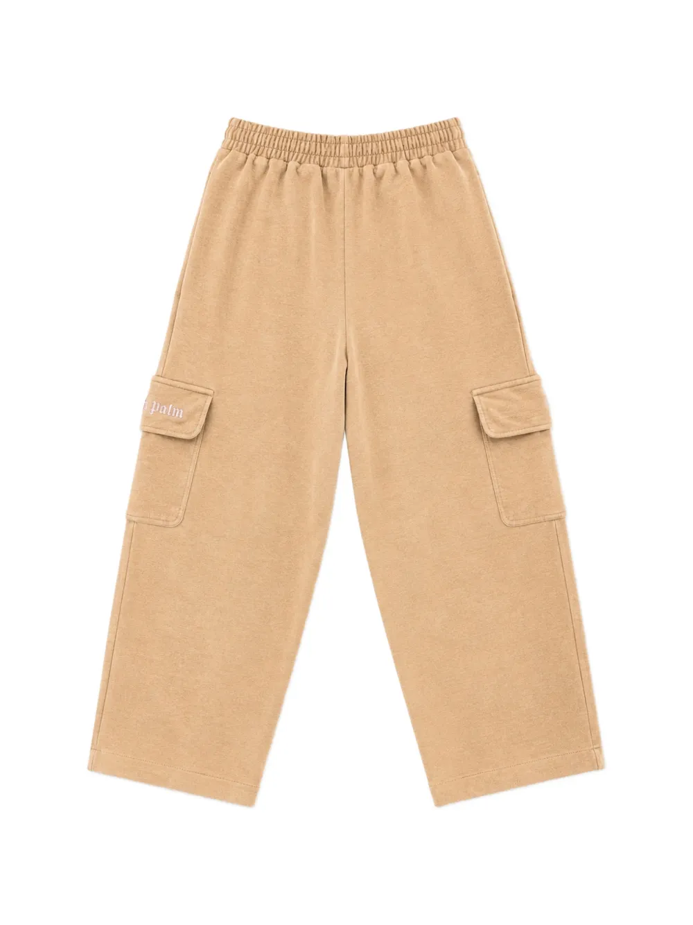 Palm Angels Kids Cargo broek met zijstreep Bruin