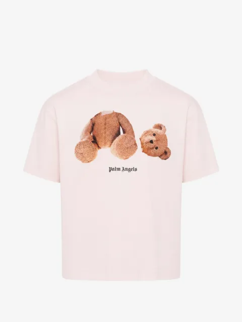Palm Angels Kids camiseta con oso estampado