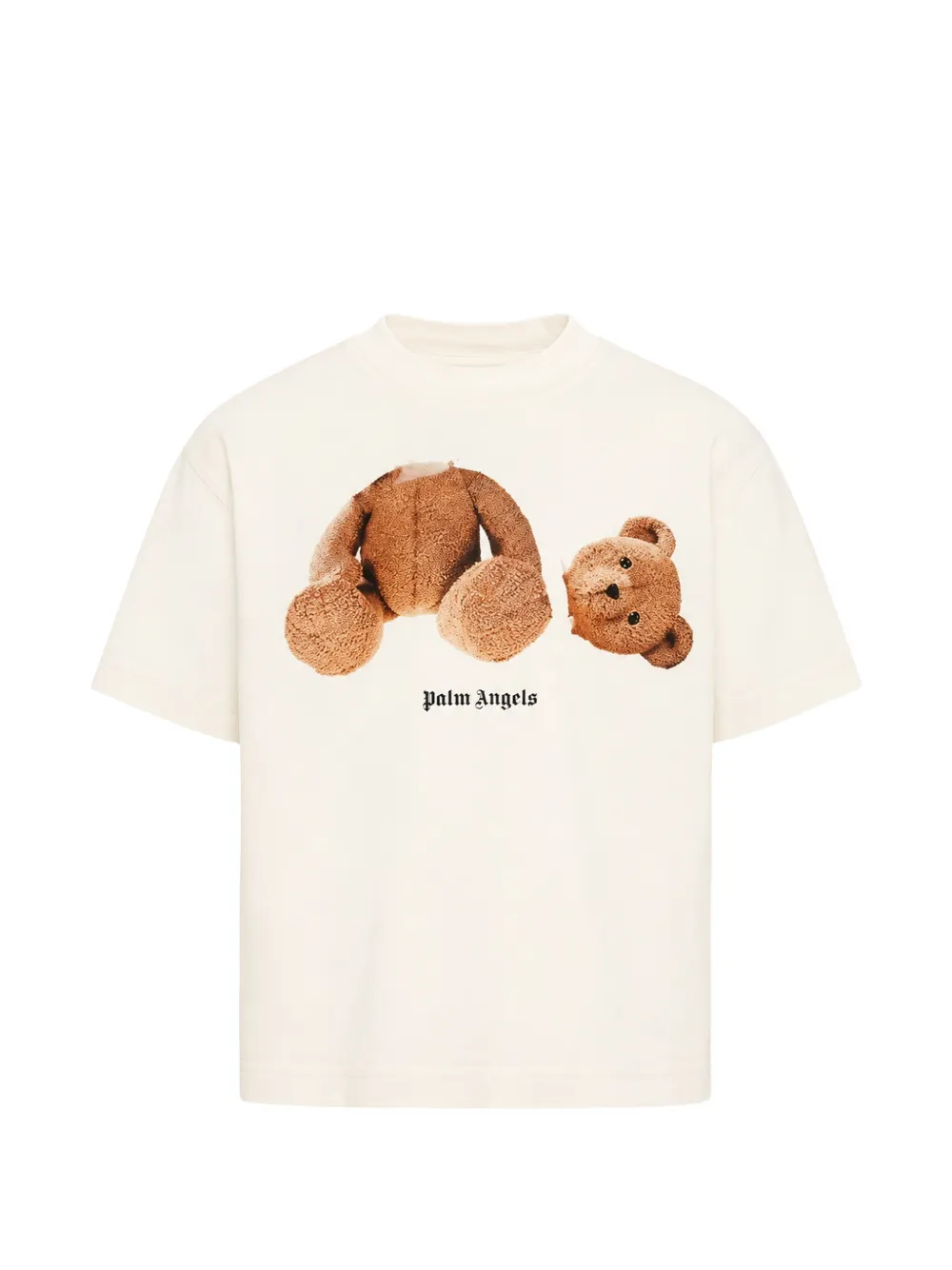 Palm Angels Kids bear-print T-shirt - Toni neutri