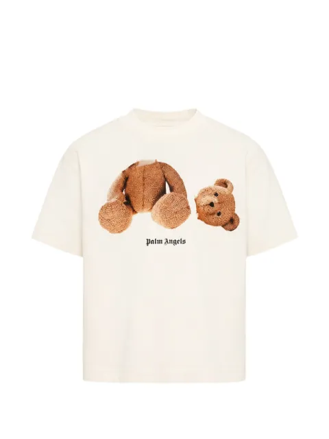 Palm Angels Kids camiseta con oso estampado