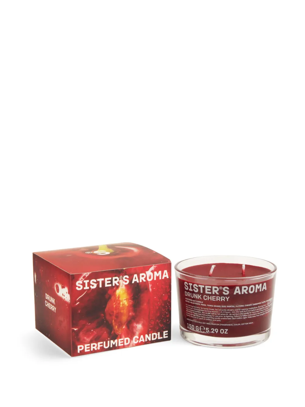 Sister’s Aroma Drunk Cherry candle - Rosso