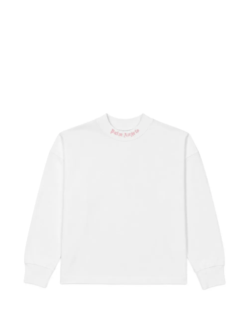 Palm Angels Kids logo-print long-sleeve T-shirt - Bianco