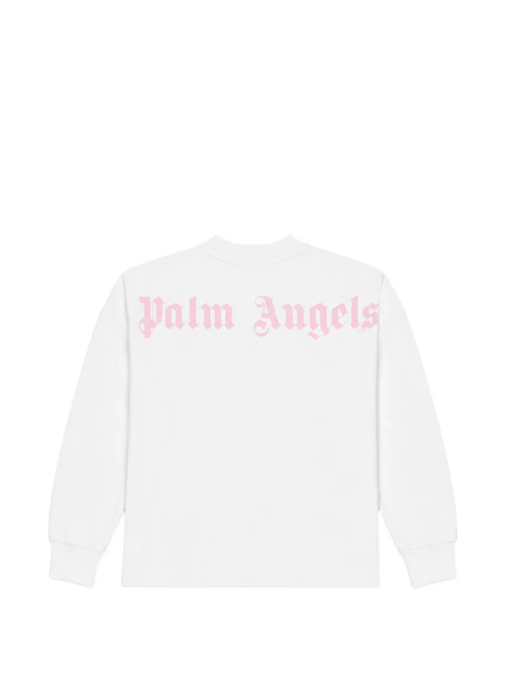 Palm Angels Kids T-shirt met lange mouwen en logo-print Wit