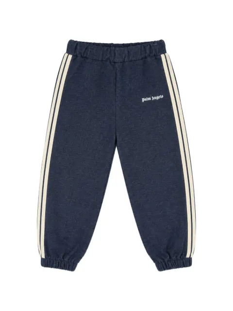 Palm Angels Kids logo-print side-stripe track pants