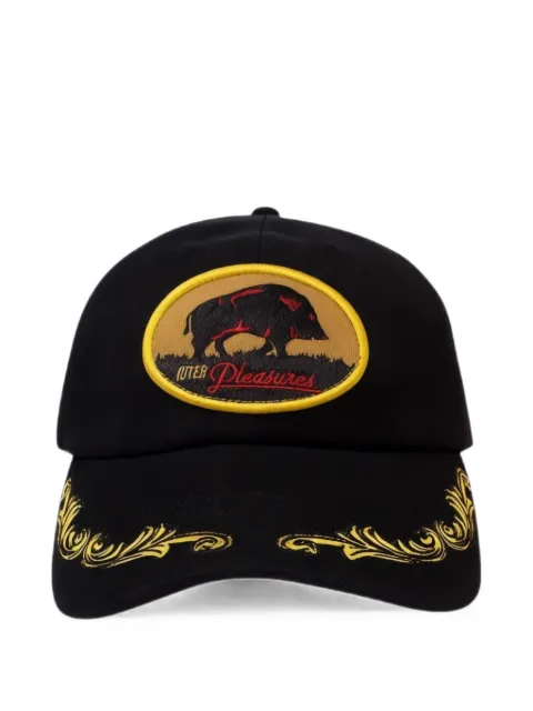 Pleasures x Luter embroidered logo-patch cap