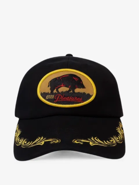 Pleasures x Luter embroidered logo-patch cap