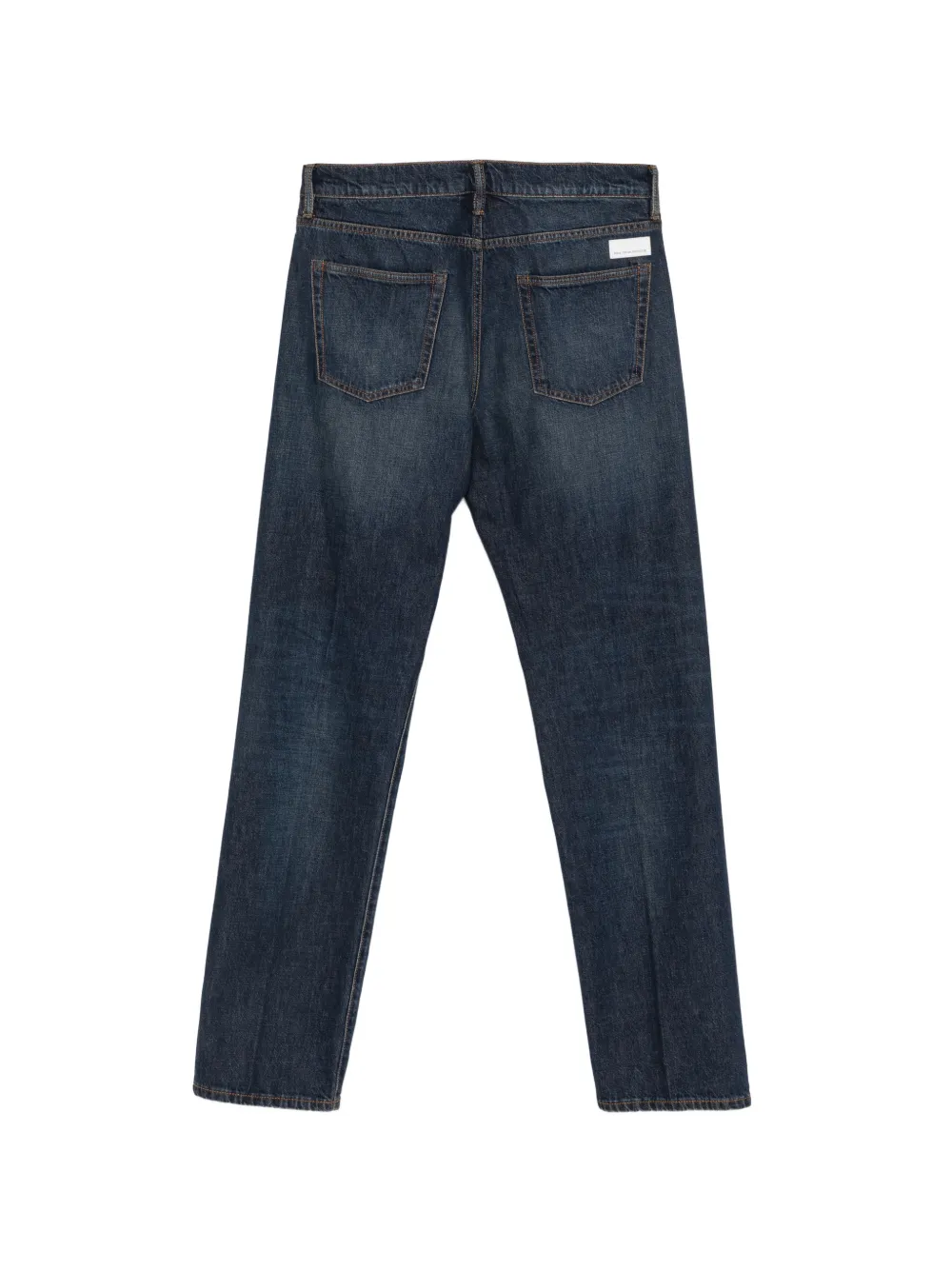 Nine In The Morning Nathan straight jeans met vervaagd effect Blauw