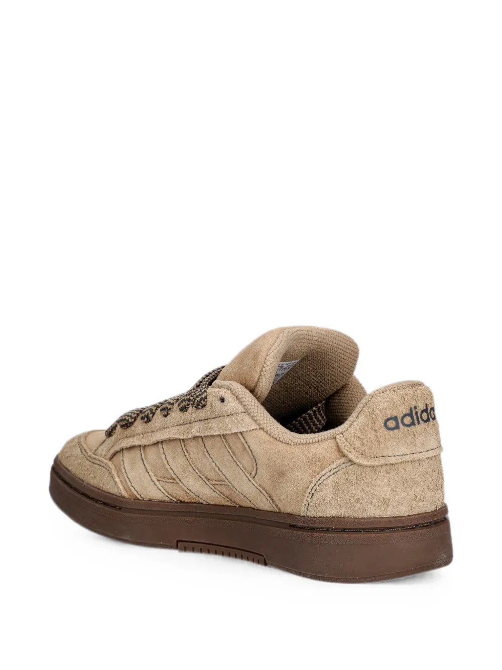 adidas Ground Court Alpha suede panelled sneakers Beige
