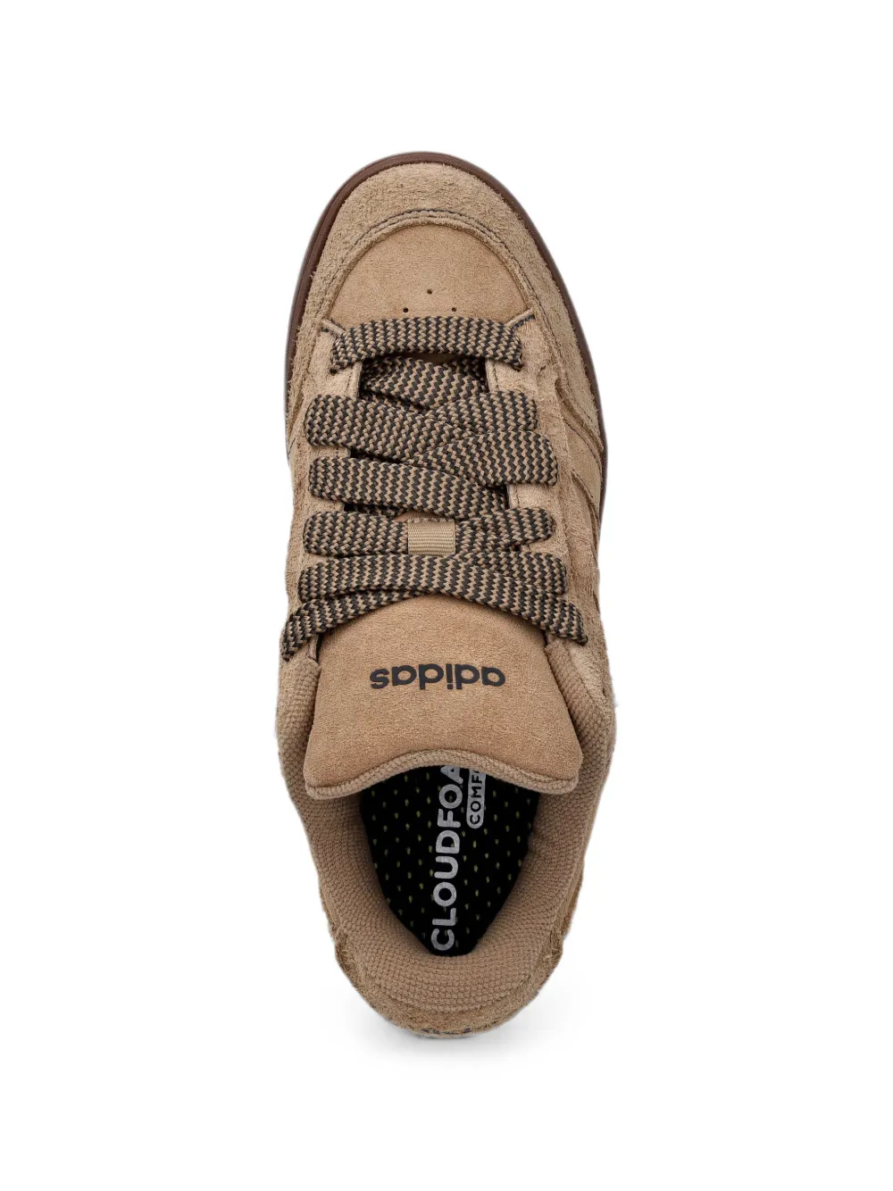 adidas Ground Court Alpha suede panelled sneakers Beige