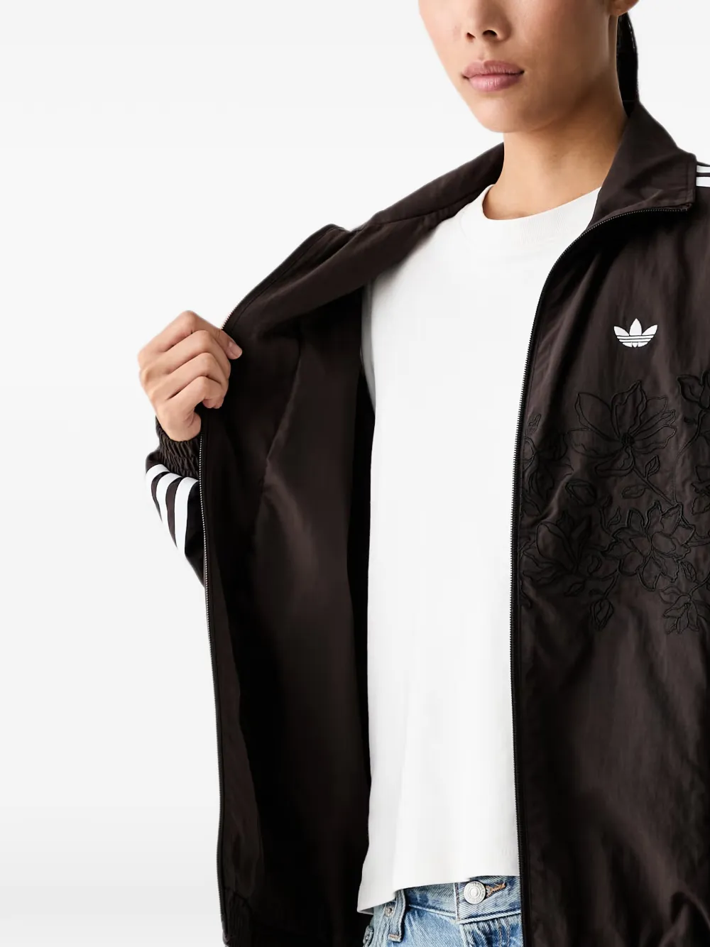 adidas floral GFX Firebird loose track jacket Bruin