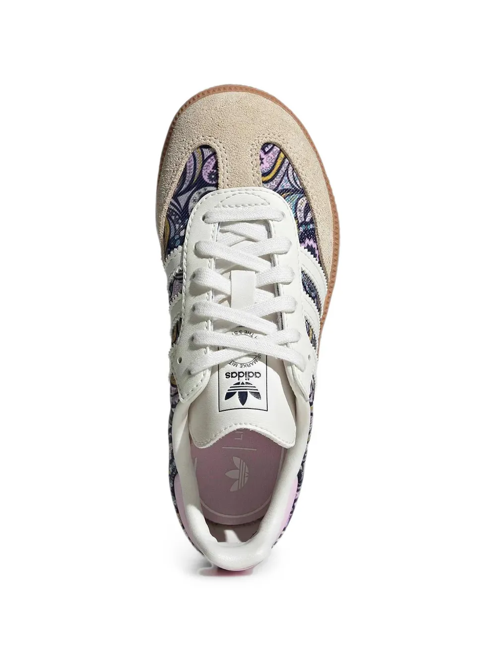 adidas Kids Samba OG paisley-print sneakers Wit