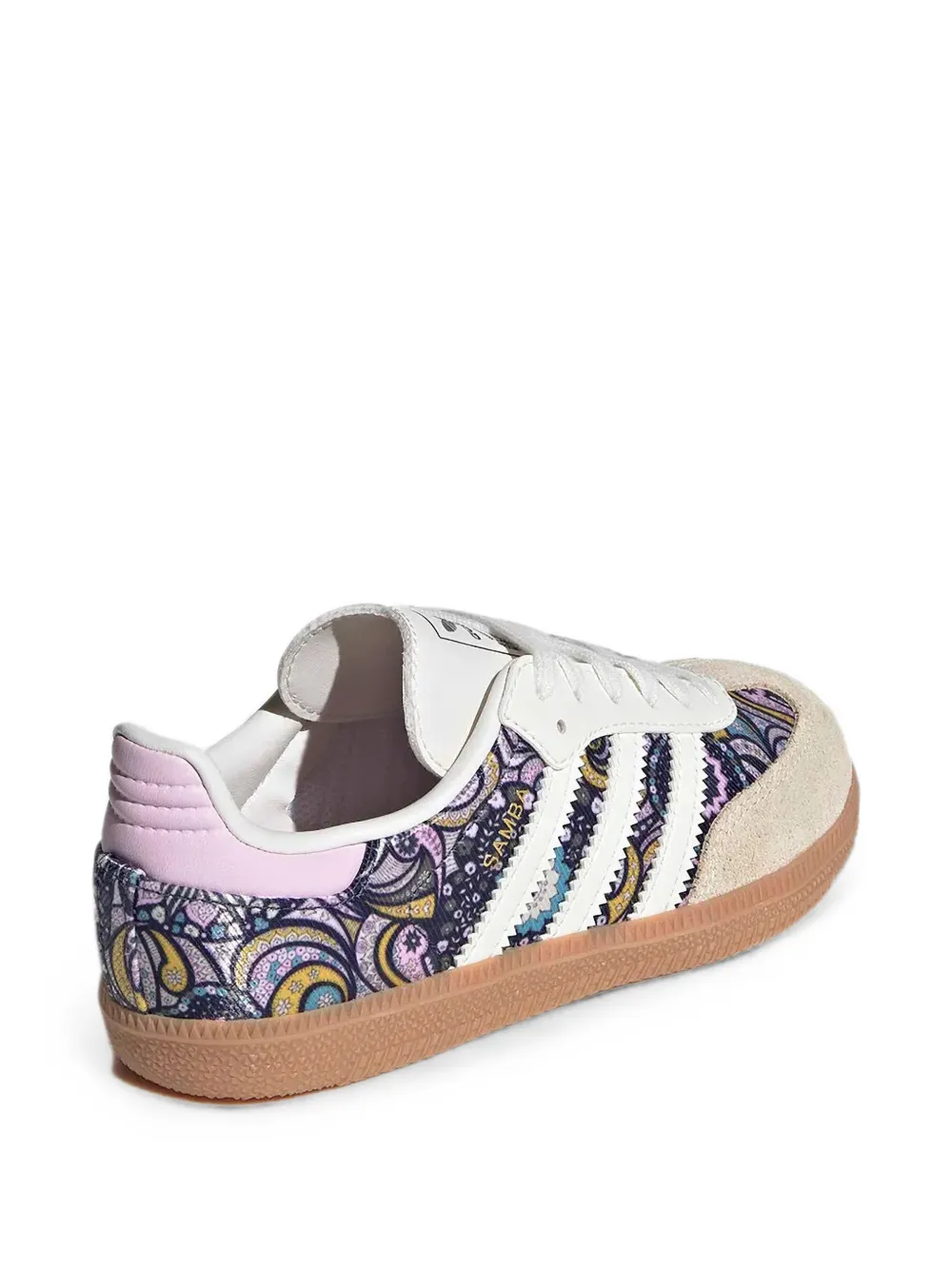 adidas Kids Samba OG paisley-print sneakers Wit
