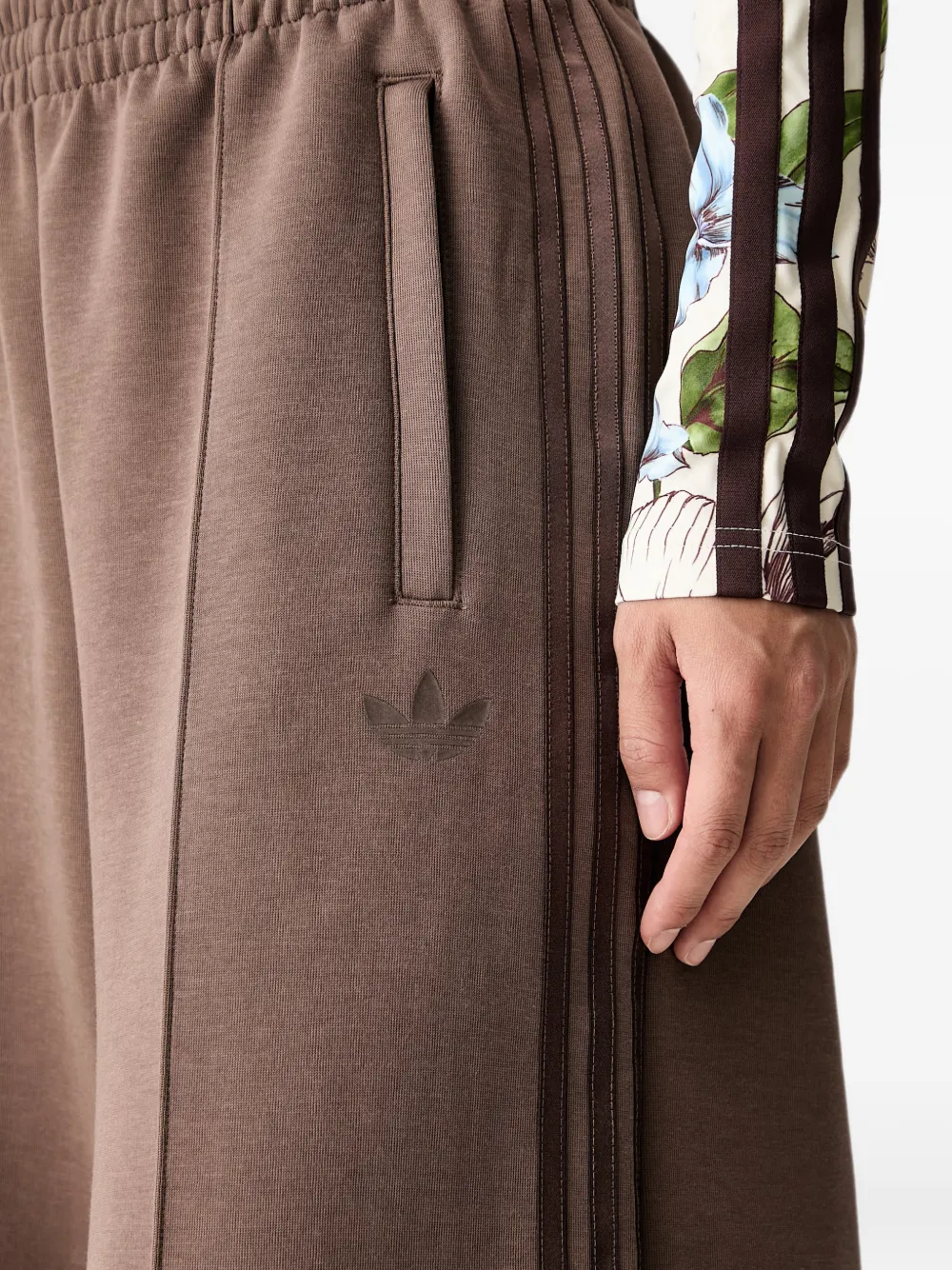adidas logo-embroidered wide-leg track pants Bruin