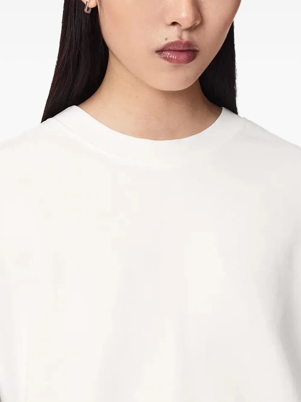 AllSaints Esme Lila oversized sweater met lange mouwen Wit