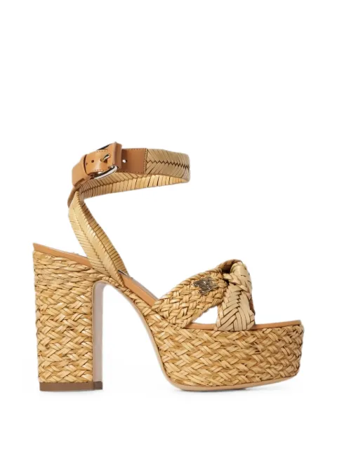 Casadei sandalias con nudo trenzado