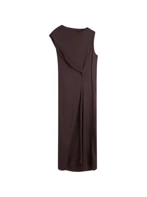 BONDI BORN Ardea draped asymmetric maxi dress