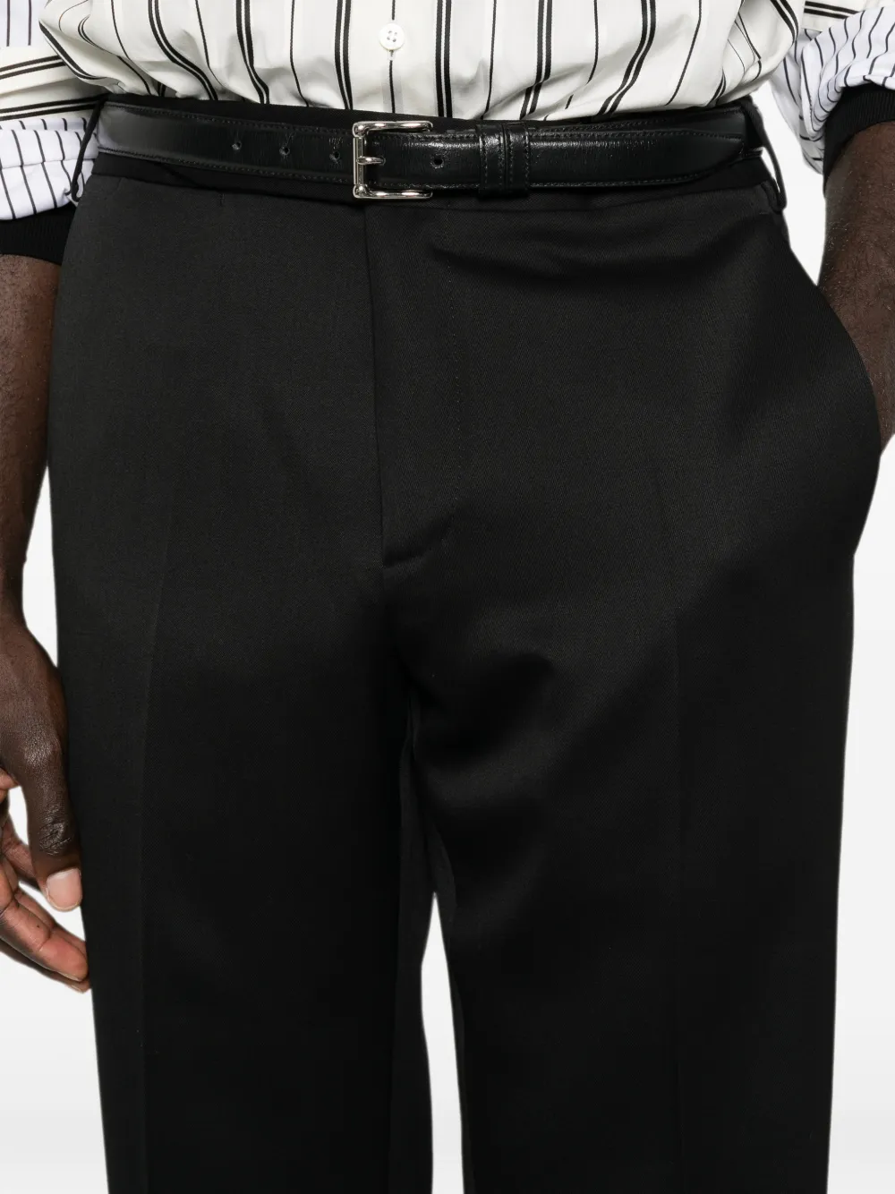 Lardini Straight plooibroek Zwart