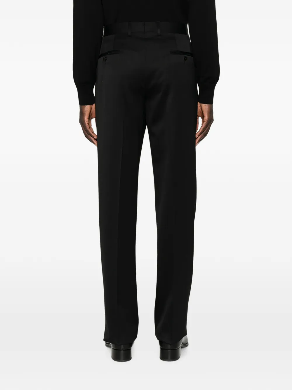 Lardini Straight plooibroek Zwart