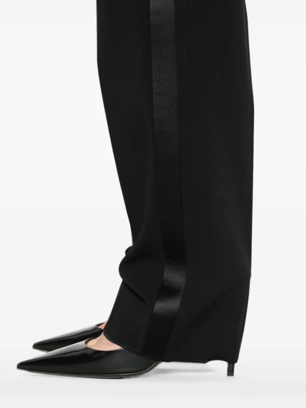 Giorgio Armani Broek met satijnen afwerking Zwart