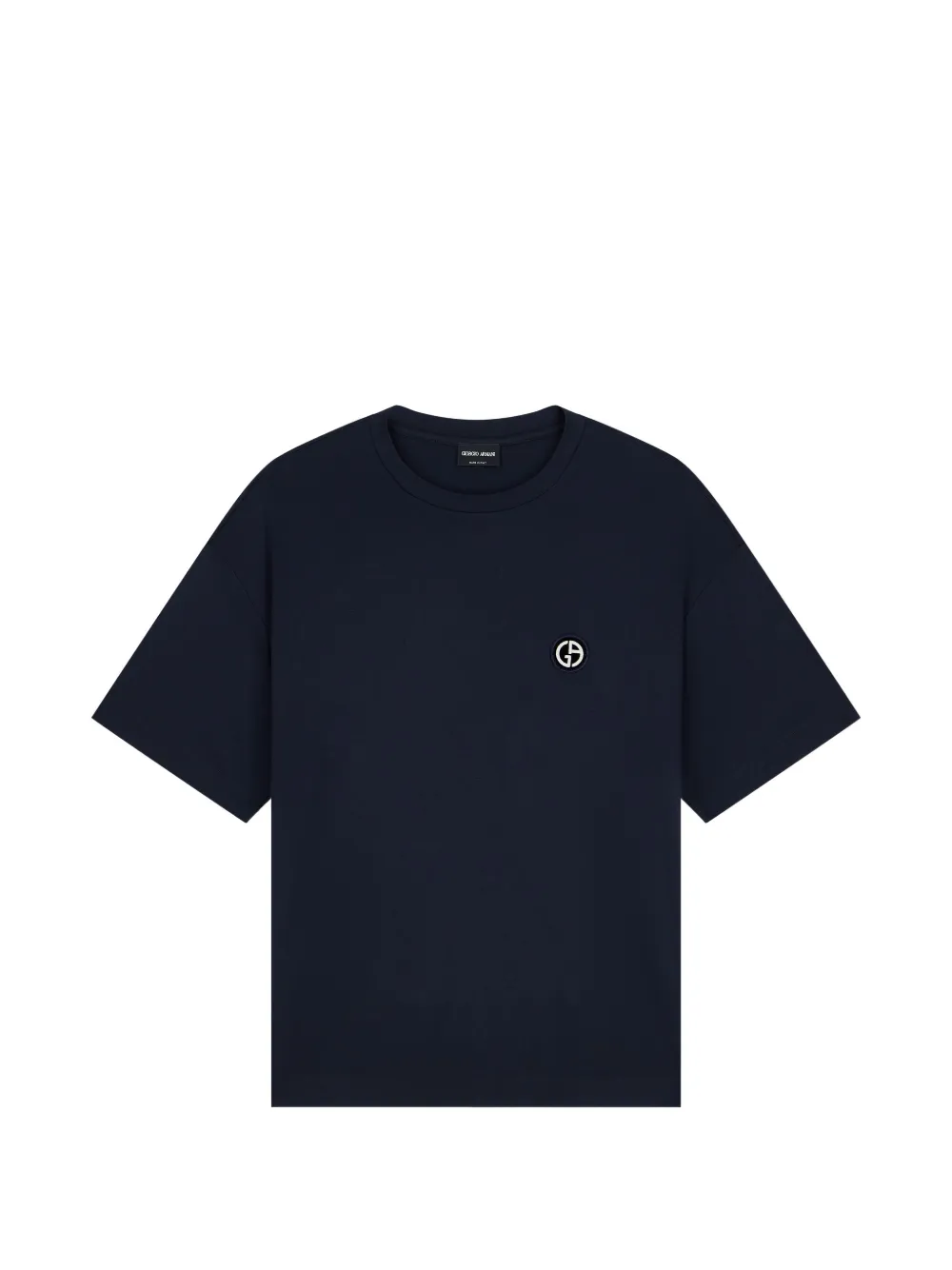 Giorgio Armani T-shirt met logopatch Blauw