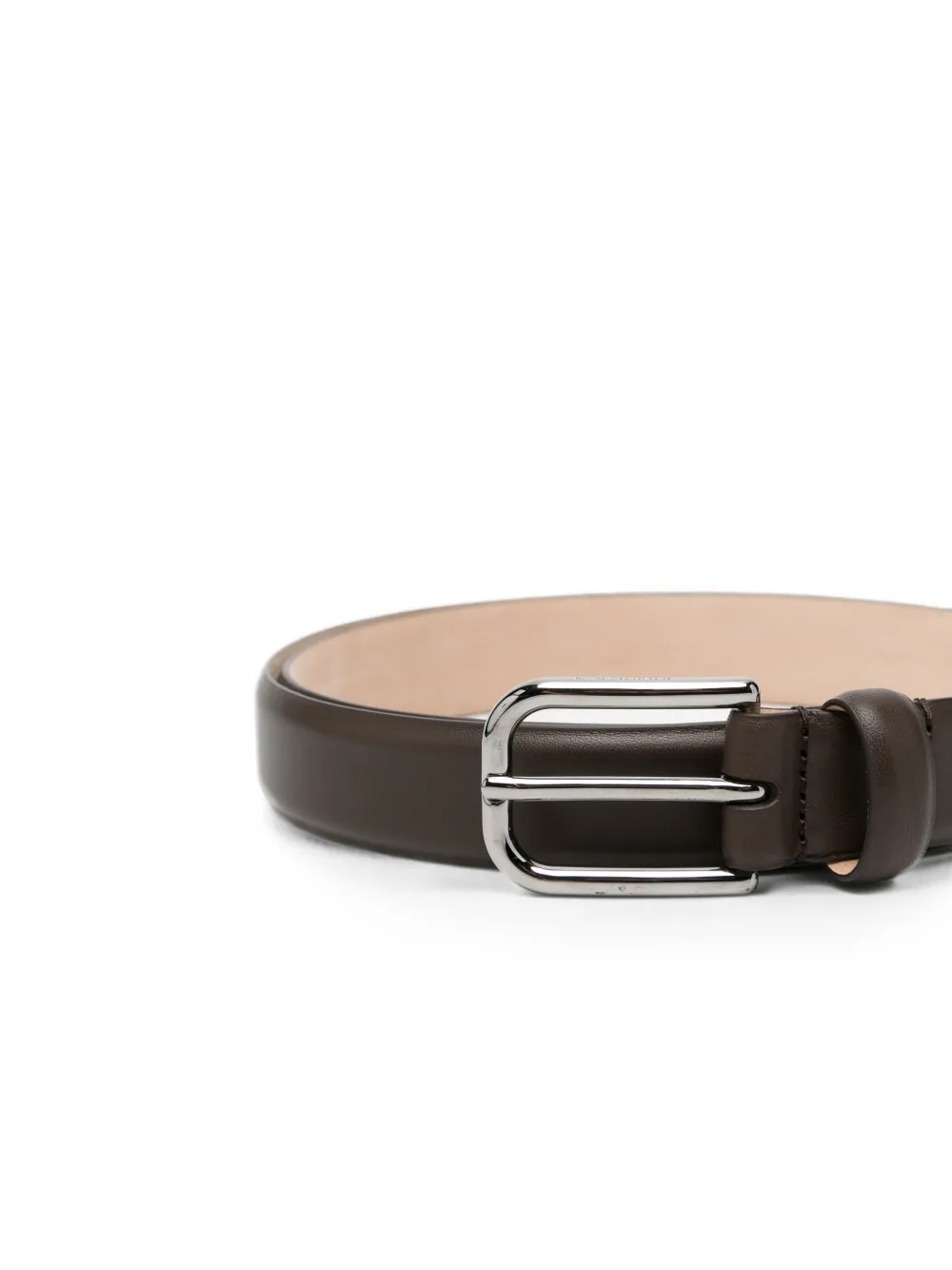 Giorgio Armani Leren gespriem Bruin