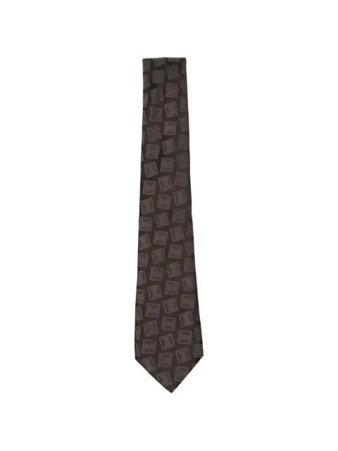 Giorgio Armani geometric-pattern tie