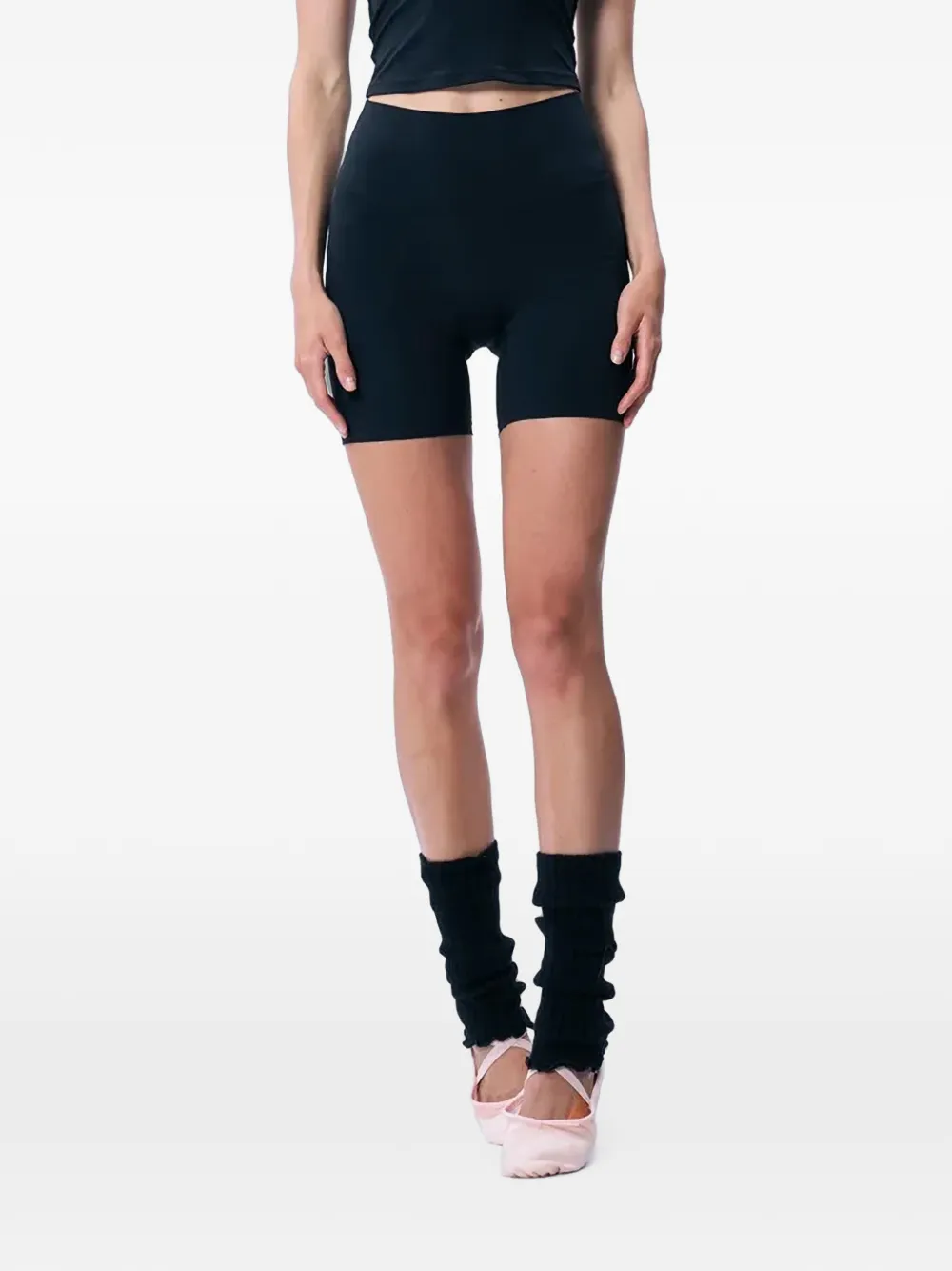 God Save Queens High-waisted Shorts In Black