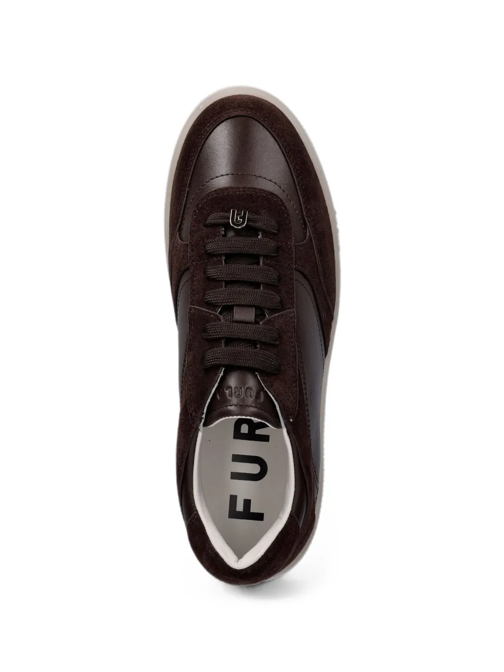 Furla Allegra suede-panel sneakers Bruin