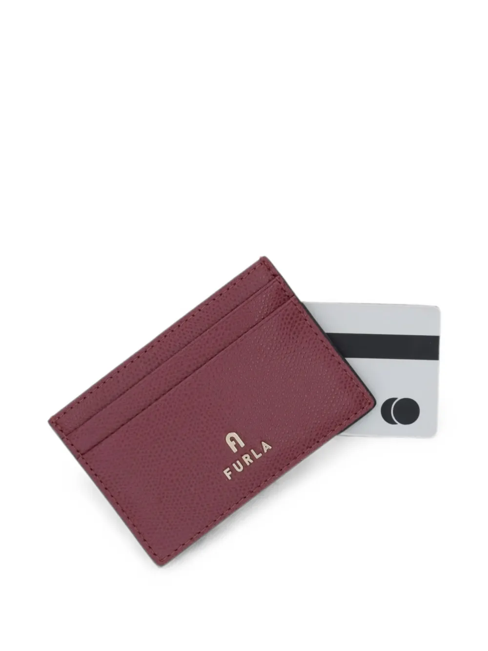 Furla Pasjeshouder met logoplakkaat Rood