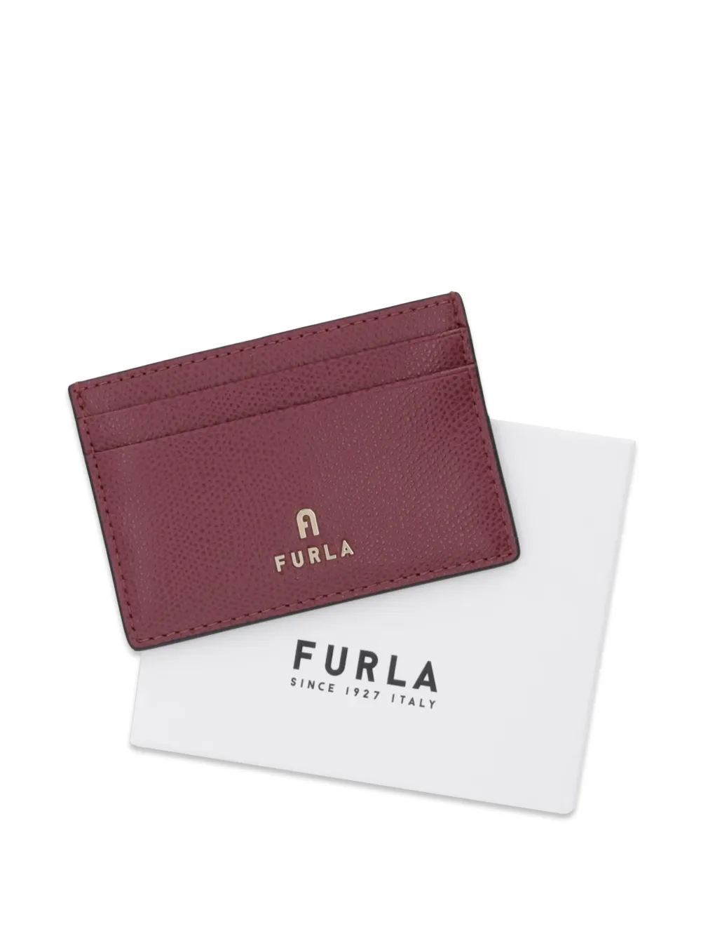 Furla Pasjeshouder met logoplakkaat Rood