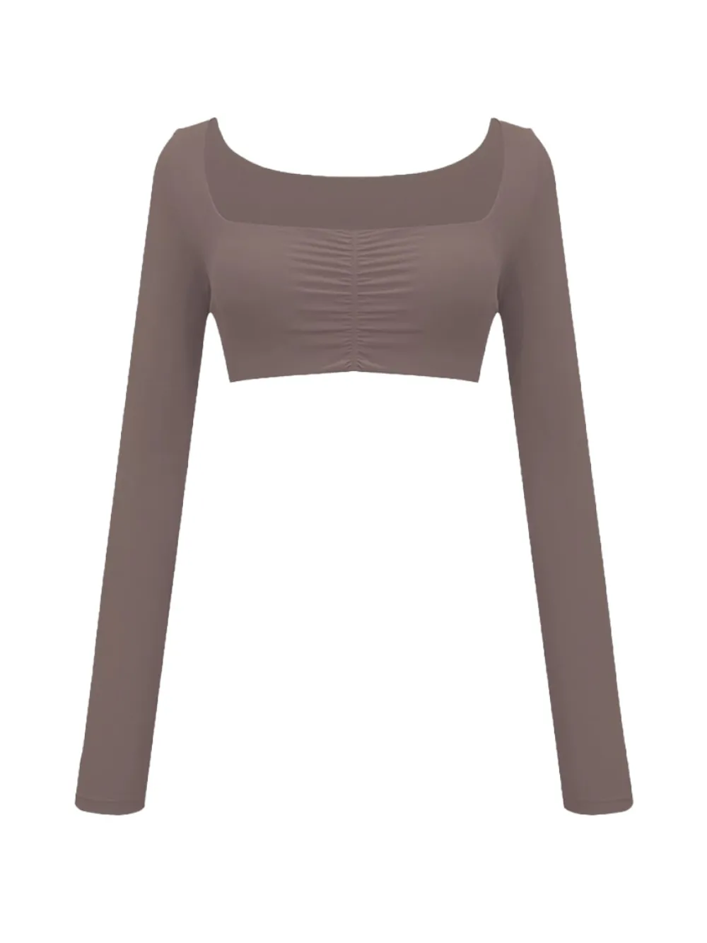 God Save Queens ruched cropped T-shirt - Nude