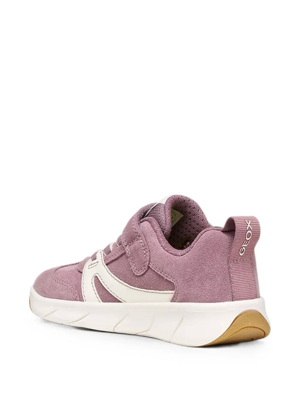 Geox Kids touch-strap panelled sneakers Paars