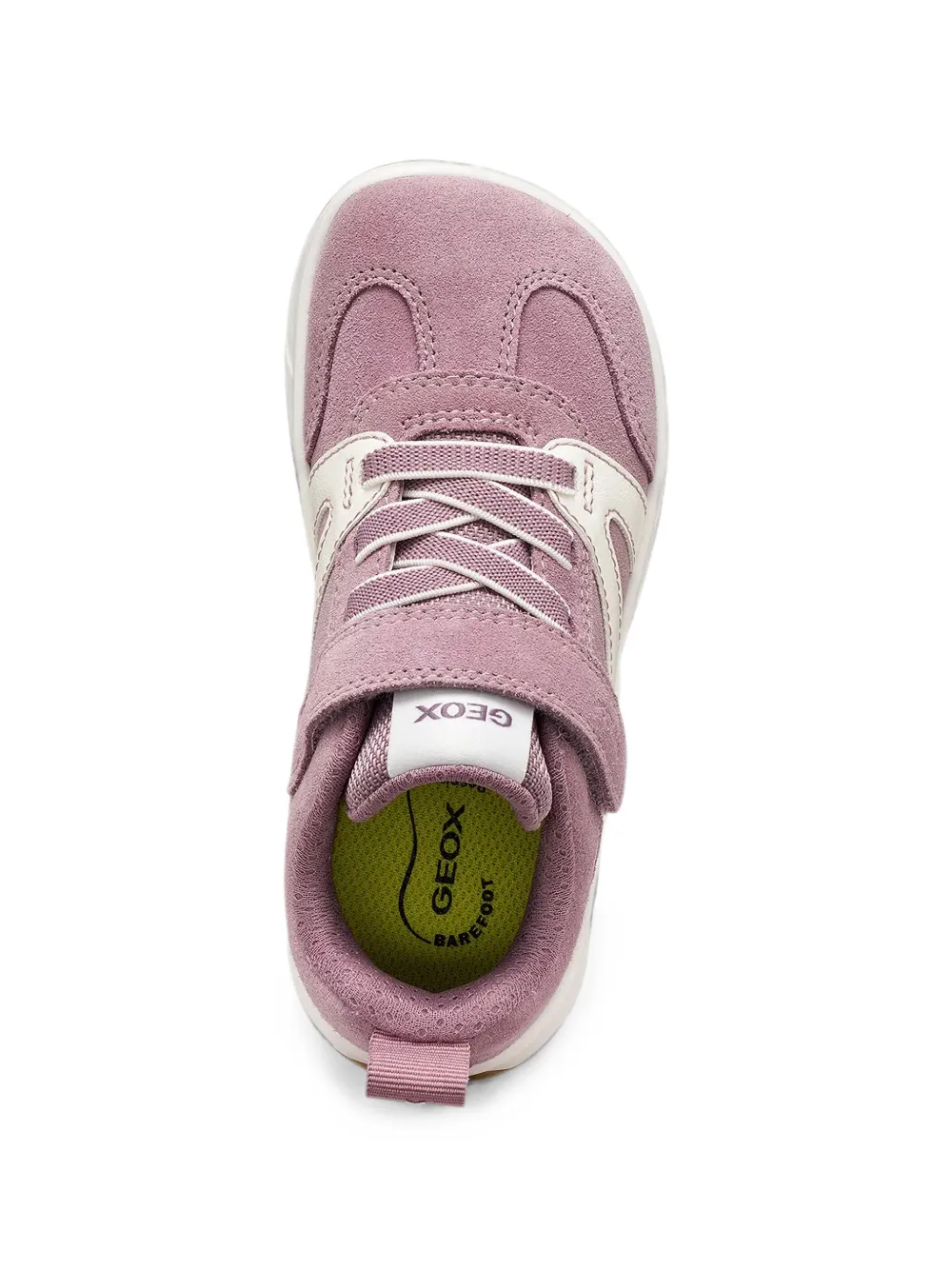 Geox Kids touch-strap panelled sneakers Paars