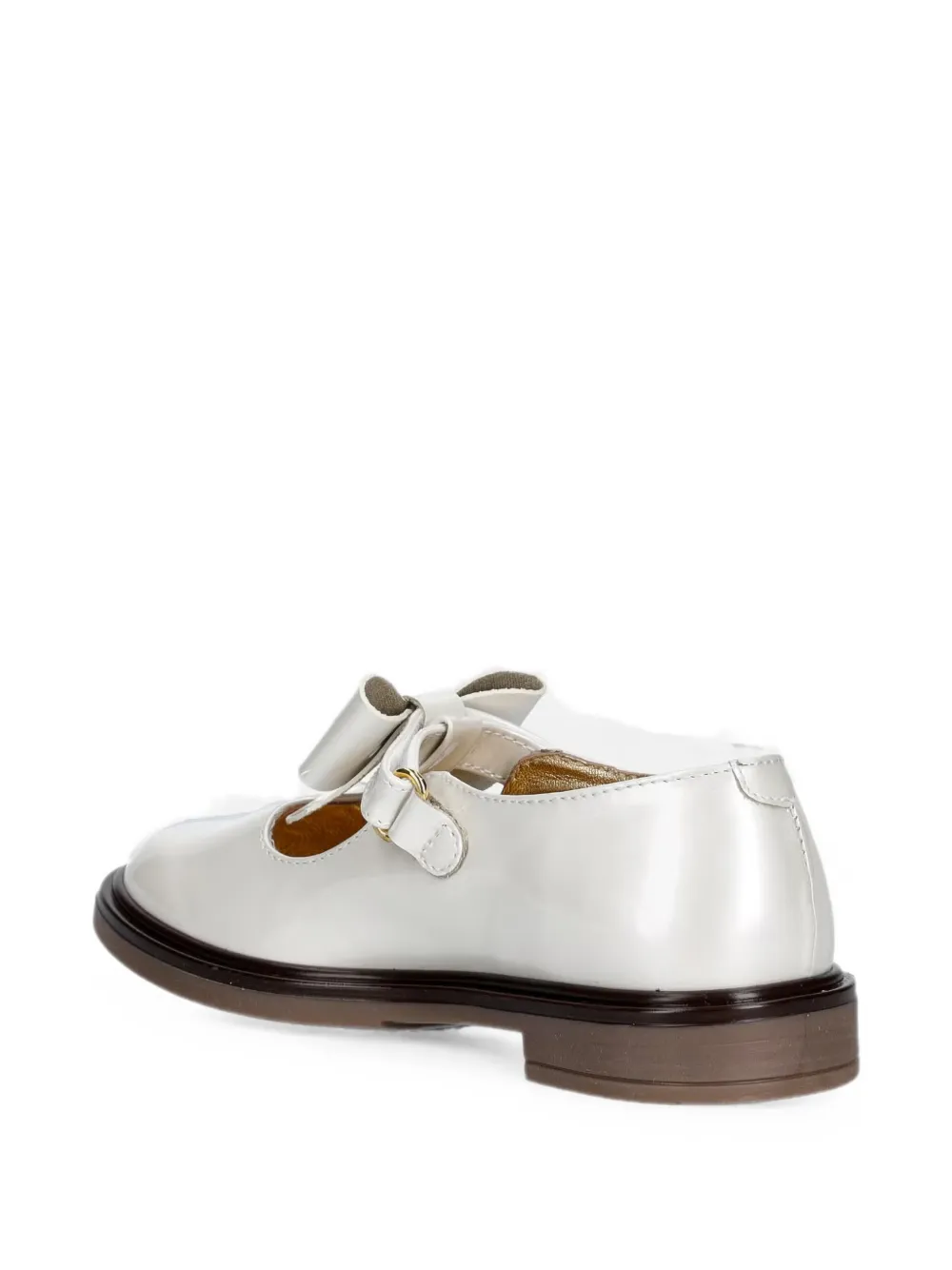 Elisabetta Franchi La Mia Bambina bow-detail ballet flats Wit