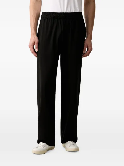 Emporio Armani logo-embroidered elasticated-waistband track pants