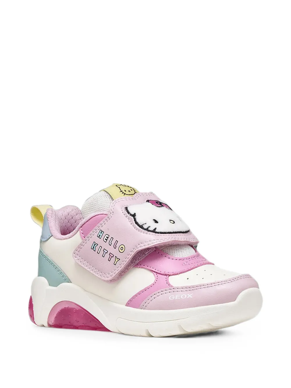 Geox Kids Hello Kitty touch-strap sneakers Roze