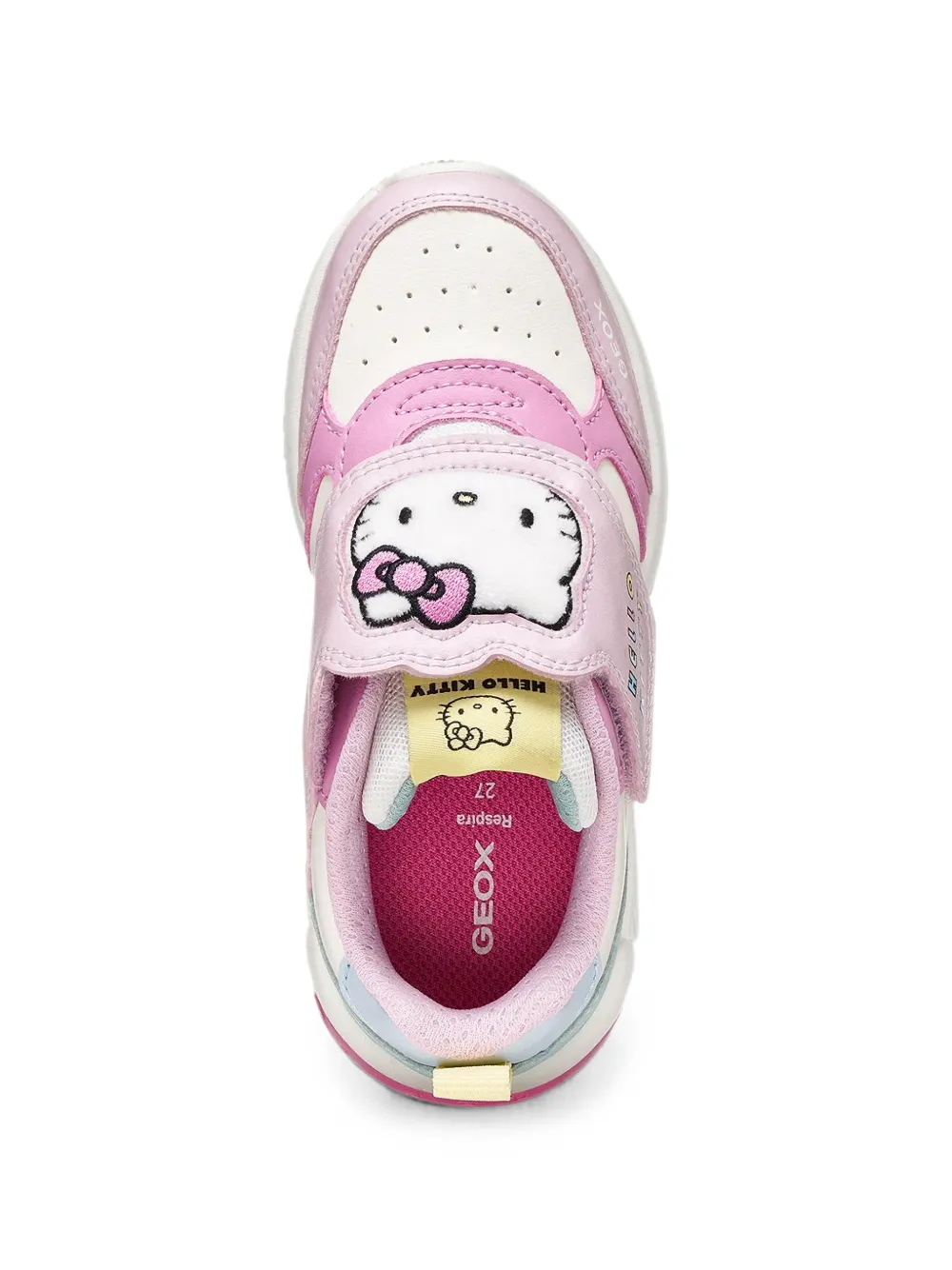 Geox Kids Hello Kitty touch-strap sneakers Roze