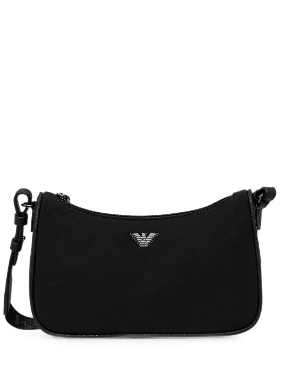 Emporio Armani logo-plaque shoulder bag - Nero