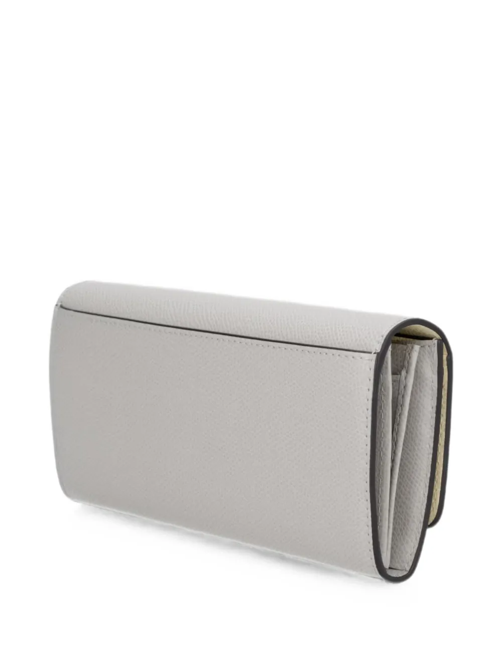 Furla logo-plaque foldover wallet Grijs